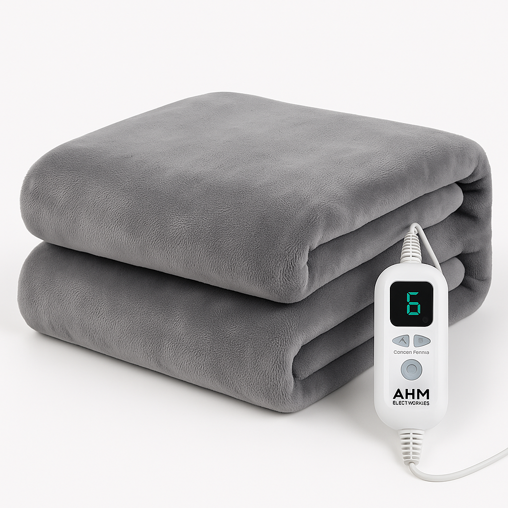 (Copy) AHM Electronics Heated Blanket – Ultra Soft Flannel & Sherpa Comfort