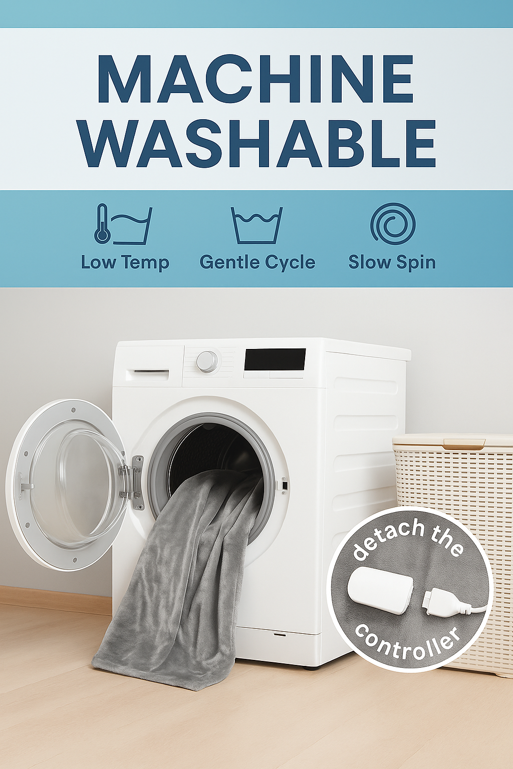 (Copy) AHM Electronics Heated Blanket – Ultra Soft Flannel & Sherpa Comfort