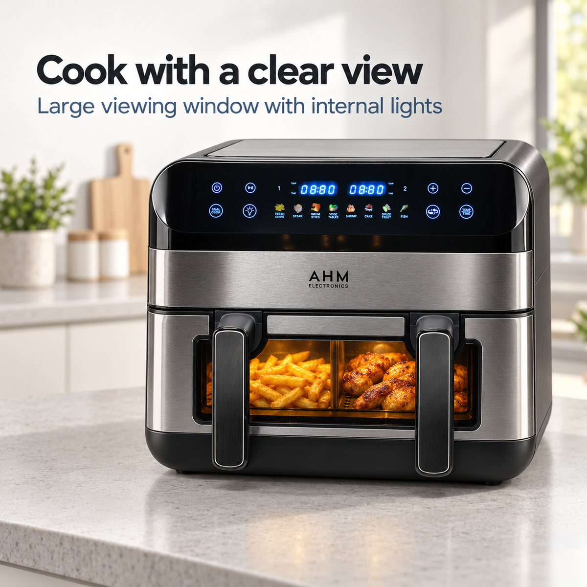 AHM Electronics Model 2 large viewing window with internal lights